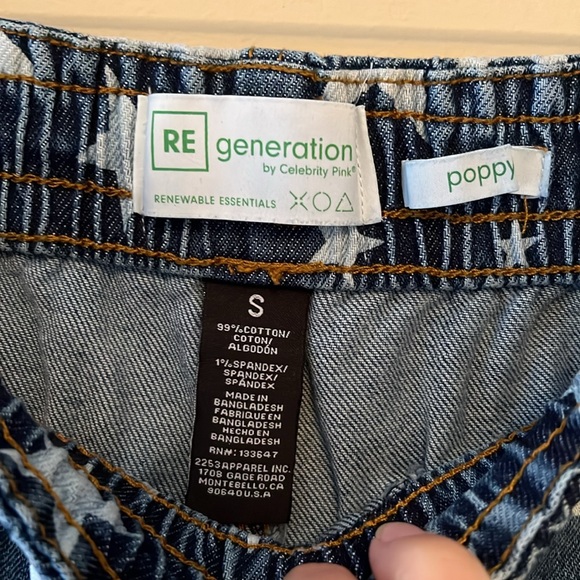 NWT 4th of July Star Denim Shorts Size S - Picture 4 of 10